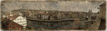 Over the red roofs of the old Zurich. / ***