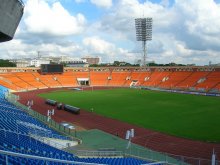 At the stadium / ***