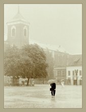 Kaunas: walking in the rain. # 1 / ***