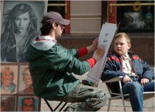 Walking along the Arbat. / ***