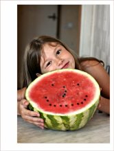 Dasha and watermelon / *****