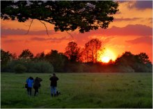 Photographing the sunset / ***