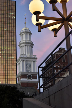 Clock Tower / A delightful sunset on the clock.