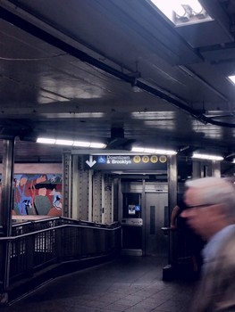 Blurred Rush / Rushing through New York City's subway. We rush so much that we miss the world around us.