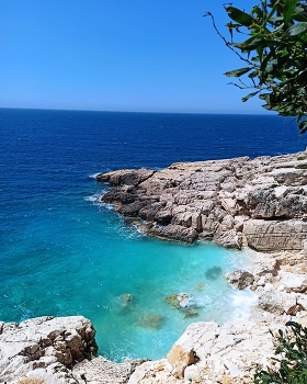 Shades of blue / Beautiful view of the sea, you can see many shades of blue