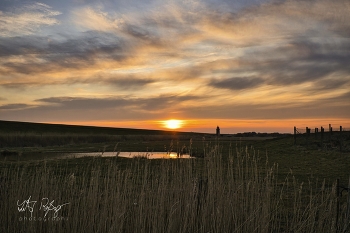 Yesterday... / Sonnenuntergang beim Dagebüller Leuchtturm an der Nordsee