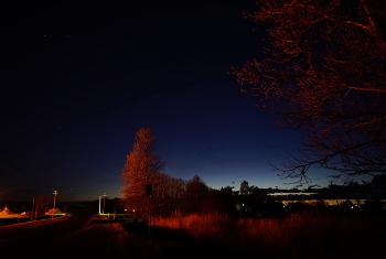 Spring twilight. / ***