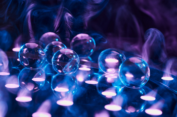 Abstraction in blue tones / ***
