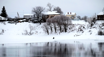 Lone fisherman. / ***