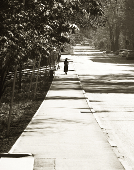 Alone path. / ***