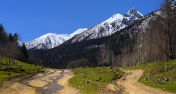 Sunset in the mountains / ***