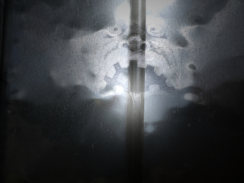 The monster appears / Out of the clouds