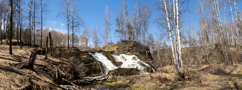 At the waterfall / ***