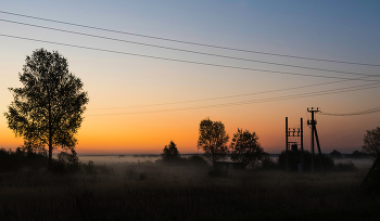 Morning in the village. / ***