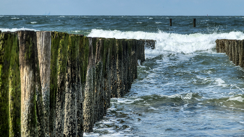 &nbsp; / Buhne am Strand in NL