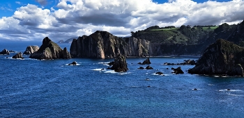 Cudillero - platja del Silencio al fons - Astúries / Cudillero - platja del Silencio al fons - Astúries