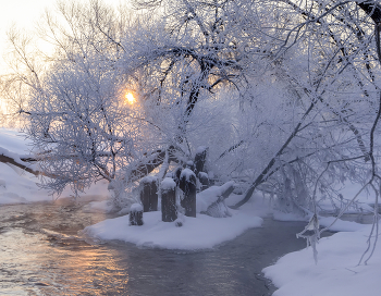 Sunrise over the river / ***