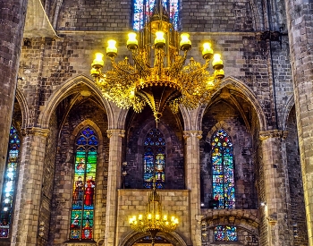 Barcelona - interior de Santa Maria del Mar - Barcelonès / Barcelona - interior de Santa Maria del Mar - Barcelonès