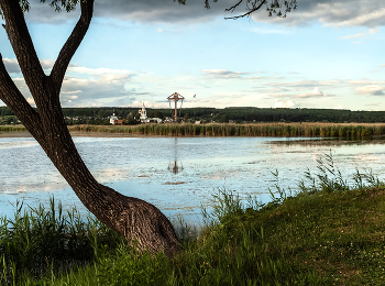 At the lake. / ***