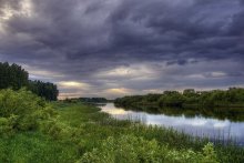 Rainy evening over the Berezina / http://www.panoramio.com/photo/23180705