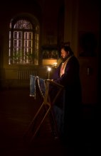 Molitva by candlelight .. / cerkov v TRAKAI..
sluzba pri  svechiach..