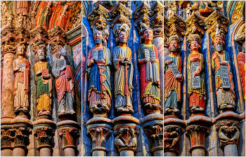 Calahorra - Catedral (imaginària) - La Rioja / Ourense - Catedral (portico del Paraiso) - Galícia