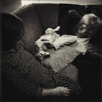 With grandmother / ***