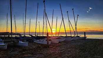 Altafulla - Tamarit - platja clarejant el dia - Tarragonès / Altafulla - Tamarit - platja clarejant el dia - Tarragonès