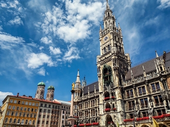 Munic - Marienplatz (plaça ajuntament) - Alemanya / Munic - Marienplatz (plaça ajuntament) - Alemanya