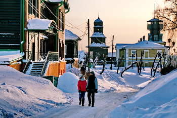 Winter evening. / ***