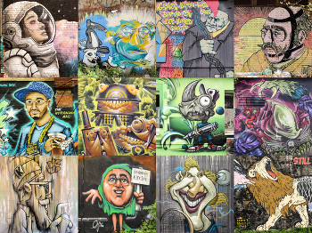 "Scary Monters - Funny Jokers" part 3 / Graffiti, Street Art Photography