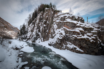 Cliffs On The Inguri Ruver / ***