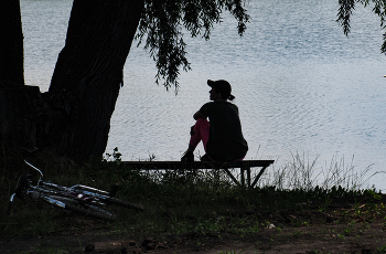alone with a / ***
