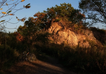 Landscape with a bicycle / ***