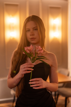 With flower / ***
