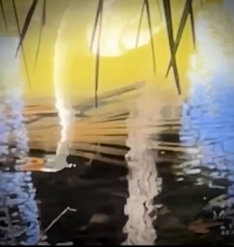 Magic of river reflection / The way a river mirrors all around it