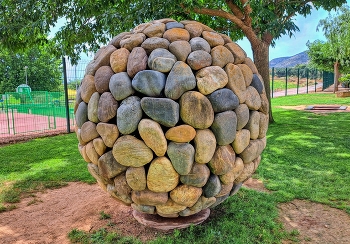 Sant Llorenç de Montgai - escultura al Camping La Noguera - La Noguera / Sant Llorenç de Montgai - escultura al Camping La Noguera - La Noguera
