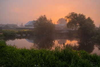 At sunrise. / ***