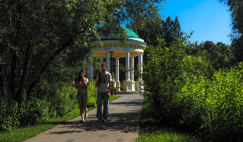 Walking in summer park / ***