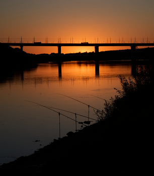 At sunset. / ***