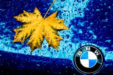 Die herbstliche Werbung des BMW / .........