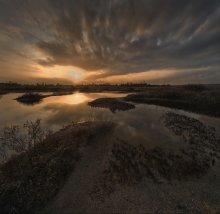 Sunset in the floodplain Berdy / ***