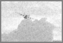 Airplane flying away / ***