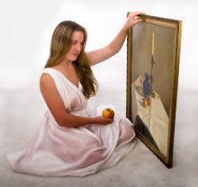 The girl and the apples / ***