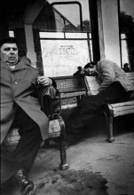 At the station. / ***