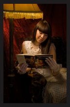 While studying painting / ***