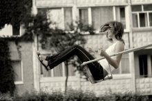 Girl on a swing / ***
