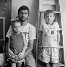 Sergei with his son and daughter / ***