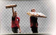 * The guys carrying the baked goods * / ***