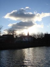 Sun over the white church / ***